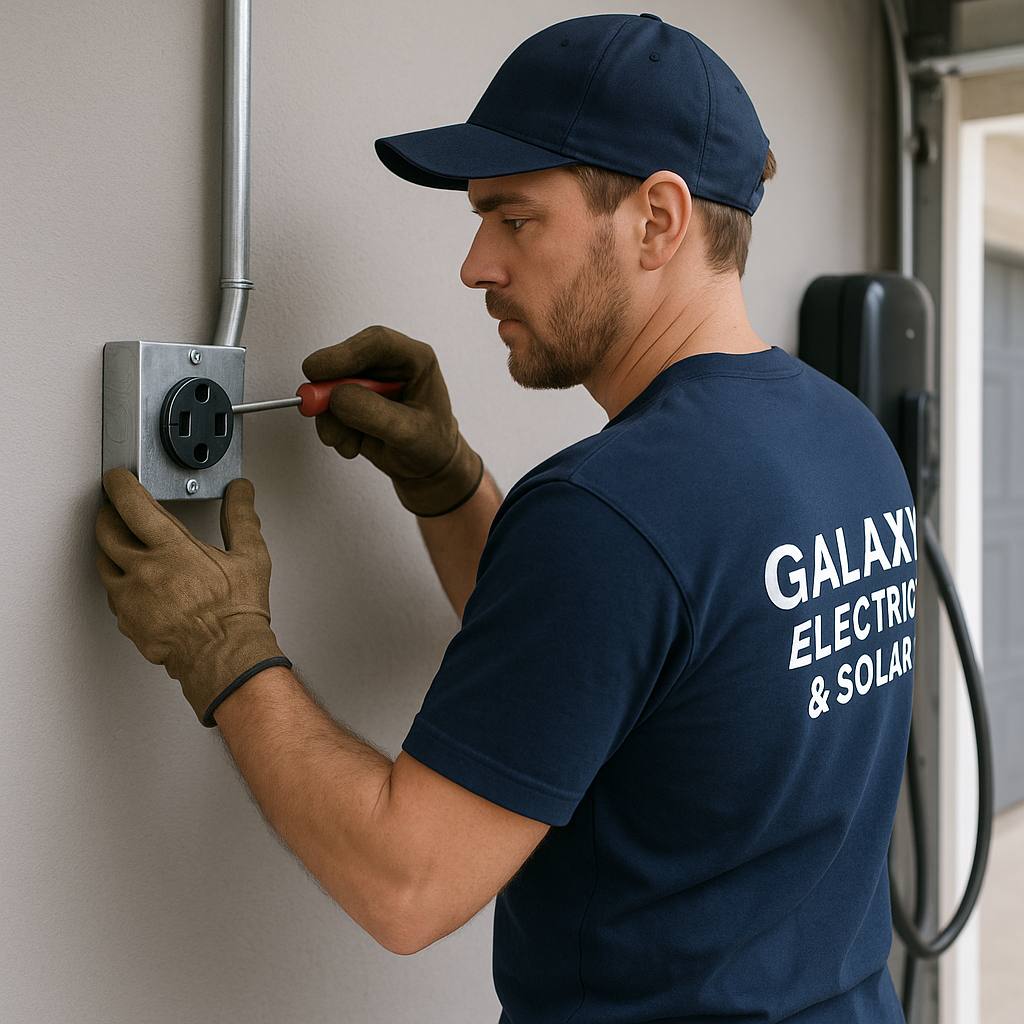 Garage EV Outlet Installation
